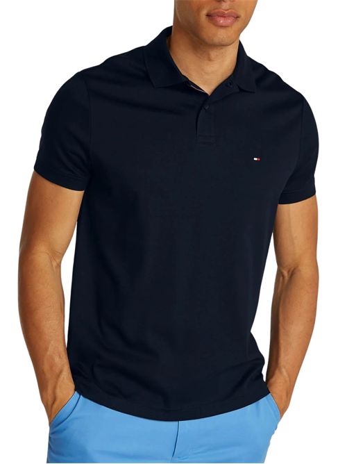 Polo uomo blu in cotone TOMMY HILFIGER | MW0MW38465DW5